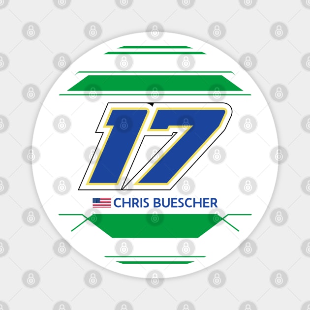 Chris Buescher #17 2023 NASCAR Design Magnet by AR Designs 